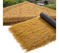 Upgraded 0.5×10m Artificial Thatch Roll - Ideal for Tiki Bars Mex Roofs Cabins Courards Pools Beach Parties & Haiian Decor - Premium ili & Realistic Look