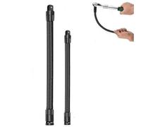 Upgraded 1/2 Flexible Shaft Extension Extender Torque Socket,Heavy Duty Ratchet Adapter Tool,Hand Drive Tool with Spring Steel Shaft,360° Flex Long Reach Bendable Bar,for Ratchet Wrench (250mm+350mm)