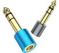 Upgraded 1/4" To 1/8" Female Adapter Gold Connector For Digital Piano Guitar Devices Professional Guitar Adapter