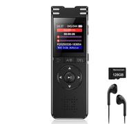 Upgraded 128GB Digital Voice Recorder with Premium Noise Reduction, Dictaphone Device with Perfect Playback for Conferences, Meetings, Interviews