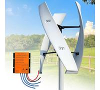 Upgraded 16000W 20000W Wind Vertical Axis Turbine Generator 12V 24V 48V 220V with MPPT Controller Wind Turbine Kit,for Home,Business,Industrial Energy Supply(16000W,12V)
