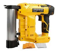 Upgraded 18GA Cordless Brad Nailer Compatible with Dewalt 18V/20V Battery, Brushless Nail Gun Electric Stapler with 1000 Nails and 1000 Staples for Home Improvement, DIY and Woodworking
