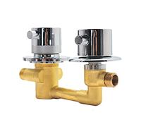 Upgraded 2/3/4/5 Way Brass Shower Valve G1/2 Thread Diverter Control Thickened Double Handle Cartridge 10cm Outlet for Enhanced Shower Experience