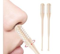Upgraded 2-in-1 Nasal Hair Cutter, 360° Rotating Nose Hair Trimmer with Ear Picker, Double Sided Nose Hair Knife, Portable Nostril Hair Remover Tool for Men Women (2pcs)