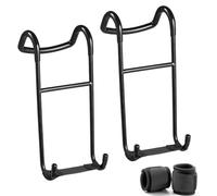 Upgraded 2-Pack Dumbbell Spotter Hooks - 220 Ib Load Capacity Heavy Duty Dumbbell Hooks for Bench Press, Fitness Weightlifting, Chest & Shoulder Workouts with Wrist Straps