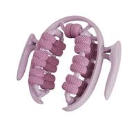 Upgraded 26-Wheel Muscle Roller - Arm & Leg Massager, Forearm & Calf Roller, Tennis Elbow Brace for Women Men, Carpal Tunnel and Tendonitis Relief, Perfect for Wrist, Hand, Foot, & Thigh (Pink)