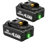 Upgraded 2Pack 5.5AH 18V Li-ion Battery Compatible with Makita LXT Tools | Fit BL1850B BL1860B BL1840B BL1830B BL1850 BL1860 BL1840 BL1830 BL1820 BL1815 Cordless Power Tool, with LED Indicator