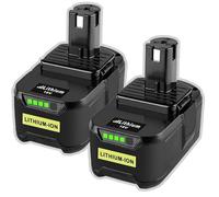 Upgraded 2X 18V 5500mAh Replacement Battery for Ryobi One+ Battery Compatible for Ryobi 18V RB18L50 P108 RB18L25 RB18L40 RB18L15 RB18L13 RB18L12 P102 P103 P104 P105 P106 P107