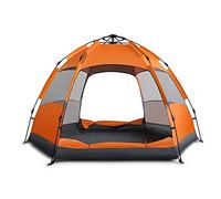Upgraded 3-5-7 Person Quick Setup Family Tent Double Layer Waterproof Hexagonal Automatic Camping Tent for Outdoor Hiking