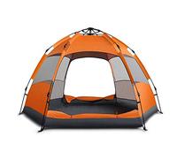 Upgraded 3-5-7 Person Quick Setup Family Tent Double Layer Waterproof Hexagonal Automatic Camping Tent for Outdoor Hiking