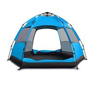 Upgraded 3-5-7 Person Quick Setup Family Tent Double Layer Waterproof Hexagonal Automatic Camping Tent for Outdoor Hiking