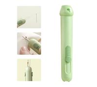 Upgraded 3 in 1 Automatic Needle Threaders Seam Ripper with Needle Storage,Needle Threaders for Hand Sewing, Embroidery,Quick Needle Threading Tool (1PCS-Green)