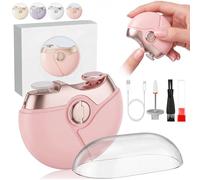 Upgraded 3-in-1 Electric Nail Clipper, Automatic Nail Trimmer with Ceramic Nail Polish Remover & Scrap Storage, Safe Hidden Blade Manicure Tool for Seniors, Adults & Babies, USB-C(Sakura Pink)