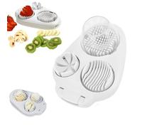 Upgraded 3-in-1 Hard-Boiled Egg Slicer Stainless Steel Cutting Wire Suitable for Strawberry Mushroom Grape Cherry Tomato Multifunctional Home Kitchen Slicer