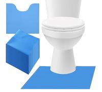 Upgraded 30 Pack Disposable Toilet Mats,Super Absorbent Toilet Floor Protector from Urine,Disposable Toilet Floor Mat for Urine,U Shaped Toilet Mat for Urine,Around Toilet Floor Protector 24" x 22"