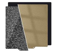 Upgraded 300x250mm Qidi X-Max Build Plate Smooth/Textured PEO+PEI Sheet Double-Sides Spring Steel Bed with Magnetic Base for QiDi X-Max/X-CF/SV01/SV02 3D Printer.