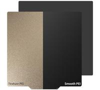 Upgraded 310x310mm for Qidi Plus 4 Build Plate with Magnetic Sticker,Smooth & Texture 100% Imported Thicker PEI Sheet Spring Steel Flex Bed for Cr-10,CR-10S, CR-10S pro, CR-10V2, CR-10 V3 3D Printer.