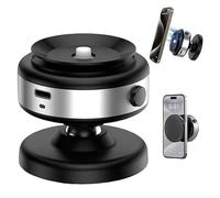 Upgraded 360° Adjustable Magnetic Phone Mount with Electric Vacuum Suction, Hands-Free Magnetic Holder for Car, Gym, Mirror, & Smooth Surfaces, Compatible with MagSafe iPhones, anf other phones.
