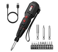 Upgraded 4.2V Electric Screwdriver Set, Type-C Rechargeable Cordless Screwdriver Set with 13 Bits, 3 Torque Settings, Dual LED Lights, Auto & Manual Modes, Repair Tool for Electronics, Laptops