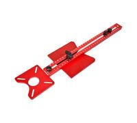 Upgraded 4 in 1 Aluminium Alloy Adjustable Multifunctional Router Jig for Woodworking, Metric Router Circle Cutting Jig for Flip Board Trimming Machine