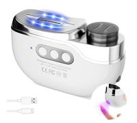 Upgraded 4 in 1 Electric Nail Clippers, 3 Speeds Electric Nail clipper,Rechargeable with LED Light & Clip Storage electric nail trimmer,Suitable for babies, elderly, automatic nail clippers for adults