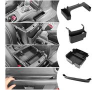 Upgraded 4 Pcs Center Console Organizer Combo Kit Interior Accessories Storage Box Para for 2018 2019 2020 2021 2022 2023 Jeep Wrangler JL JLU and Jeep Gladiator JT JTU,Gear Shift Tray Organizer