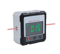 Upgraded 4-Side Magnetic Digital Angle Gauge, Digital Angle Finder Magnetic, Table Saw Miter Protractor, IP54 Waterproof Inclinometer Level, Woodworking Measuring Tool, Level Box for Hanging