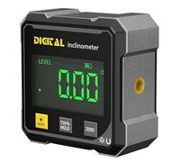 Upgraded 4-Side Magnetic Digital Angle Gauge, with Electronic Laser, for Cube Inclinometer, Table Saw Miter Protractor, Woodworking Measuring Tool, Level Box For Hanging