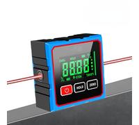 Upgraded 4 - Side Magnetic Dual - Head Laser Digital Angle Finder with Electronic Laser- Multifunctional Digital Spirit Leve Tool， Angle Finder for DIY Woodworking Level Box Carpentry Equipment