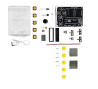 Upgraded 51 Single Chip Children Small Game Console Electronic Set Puzzle Welding Practice Components Kit