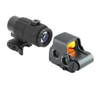 Upgraded 558 Red Dot Optic Sight & G33/G43/G45 3X/5X Magnifier & Riser Mount & Fast FTC Mount Combo，NV Compatible Holographic，QD Flip-to-Center Mount，2.26" Optical Centerline Height，Fit 20mm Pic Rail