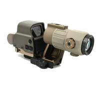 Upgraded 558 Red Dot Optic Sight & G33/G43/G45 3X/5X Magnifier & Riser Mount & Fast FTC Mount Combo，NV Compatible Holographic，QD Flip-to-Center Mount，2.26" Optical Centerline Height，Fit 20mm Pic Rail