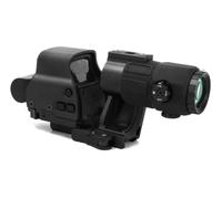 Upgraded 558 Red Dot Optic Sight & G33/G43/G45 3X/5X Magnifier & Riser Mount & Fast FTC Mount Combo，NV Compatible Holographic，QD Flip-to-Center Mount，2.26" Optical Centerline Height，Fit 20mm Pic Rail