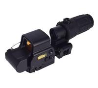 Upgraded 558 Red Dot Optic Sight & G33/G43/G45 3X/5X Magnifier & Riser Mount & Fast FTC Mount Combo，NV Compatible Holographic，QD Flip-to-Center Mount，2.26" Optical Centerline Height，Fit 20mm Pic Rail
