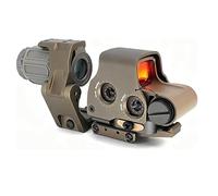 Upgraded 558 Red Dot Optic Sight & G33/G43/G45 3X/5X Magnifier & Riser Mount & Fast FTC Mount Combo，NV Compatible Holographic，QD Flip-to-Center Mount，2.26" Optical Centerline Height，Fit 20mm Pic Rail