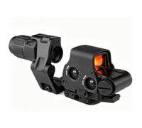 Upgraded 558 Red Dot Optic Sight & G33/G43/G45 3X/5X Magnifier & Riser Mount & Fast FTC Mount Combo，NV Compatible Holographic，QD Flip-to-Center Mount，2.26" Optical Centerline Height，Fit 20mm Pic Rail
