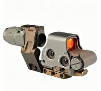 Upgraded 558 Red Dot Optic Sight & G33/G43/G45 3X/5X Magnifier & Riser Mount & Fast FTC Mount Combo，NV Compatible Holographic，QD Flip-to-Center Mount，2.26" Optical Centerline Height，Fit 20mm Pic Rail