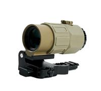 Upgraded 558 Red Dot Sight & G33/G43/G45 Magnifier Scope Combo，NV Compatible，Optic Holographic Sight & 3X/5X Magnifying Glass Set，Flip to Side Quick Detach Mount，High Clarity Glass，Fit 20mm Pic Rail