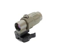 Upgraded 558 Red Dot Sight & G33/G43/G45 Magnifier Scope Combo，NV Compatible，Optic Holographic Sight & 3X/5X Magnifying Glass Set，Flip to Side Quick Detach Mount，High Clarity Glass，Fit 20mm Pic Rail
