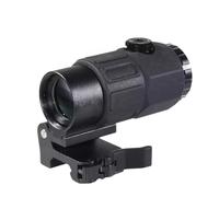 Upgraded 558 Red Dot Sight & G33/G43/G45 Magnifier Scope Combo，NV Compatible，Optic Holographic Sight & 3X/5X Magnifying Glass Set，Flip to Side Quick Detach Mount，High Clarity Glass，Fit 20mm Pic Rail