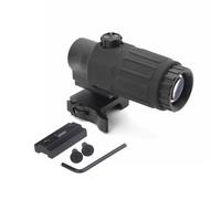 Upgraded 558 Red Dot Sight & G33/G43/G45 Magnifier Scope Combo，NV Compatible，Optic Holographic Sight & 3X/5X Magnifying Glass Set，Flip to Side Quick Detach Mount，High Clarity Glass，Fit 20mm Pic Rail