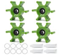 Upgraded 6303-0007-P Polyurethane Impeller Kit Replacement for Jabsco 18220, Johnson 09-824P-1EZ, Moomba, Wakeboard and Ski Boat Ballast Pumps (4 PCS)