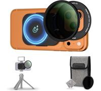 Upgraded 67mm Phone Lens Filter Adapter Mount + CPL for iPhone 17 16 15 14 Pro Max Plus Air, Double-Sided Magnetic Phone Lens Filter Ring with 1/4-20" & Cold Shoe Pull-Out to fit 17 Pro Max