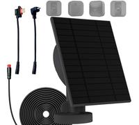 Upgraded, 6W Solar Panel with Built-in 5200mAh Rechargeable Battery,IP66,13.2ft Cable Compatible with Blink XT,Blink XT2 & Blink New Outdoor/Outdoor (3rd Gen)/Blink Outdoor 4 (4th Gen) (Black)
