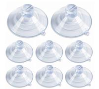 Upgraded 8-Pack Shower Caddy Suction Cup Replacement, Thickened Double-Edge Connectors for Zenna Home, Simple Houseware Wire Racks,