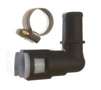 UPGRADED 800-416 Stronger than OEM Heater Core Coolant Hose Quick Disconnect 90 Degree Elbow Connector w/Clamp ONLY FITS: 5/8" Tube and 5/8" Heater Hose.