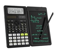 Upgraded 82MS Plus Scientific Calculator, ROATEE Professional Scientific Calculators with Erasable LCD Writing Tablet, Solar and Battery Dual Power,Desktop Calculator with Notepad for Office, School
