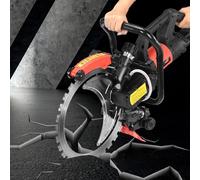 Upgraded 8980 W Toroidal Concrete Ring Saw - 11.4" Deep Dust-Clean Wet Cutting | with 2 16" Diamond Blade & 90° No Dead Angle Design | for Concrete, Granite, Stone