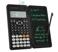 Upgraded 991ES MAX Rechargeable Scientific Calculator with Writing Tablet,ROATEE 417 Function with Solar Battery Professional Calculator Portable Notepad Back to School Supplies for Student, Teacher