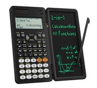 Upgraded 991ES Plus Desktop Scientific Calculator,ROATEE Scientific Calculator with Writing Tablet,Multiview 4-Line Display with Erasable LCD Writing Tablet,Solar Battery Power with Notepad for School